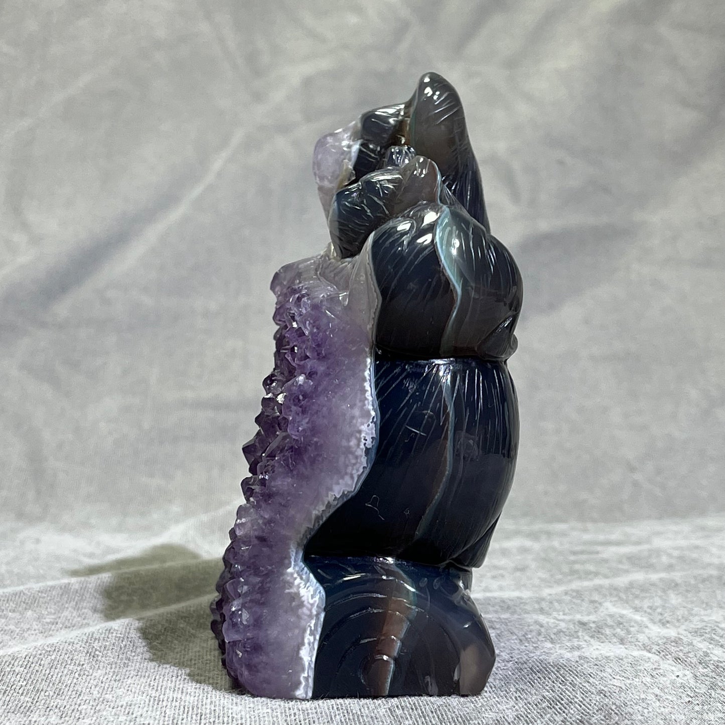 Druzy Amethyst Agate Koala Carving