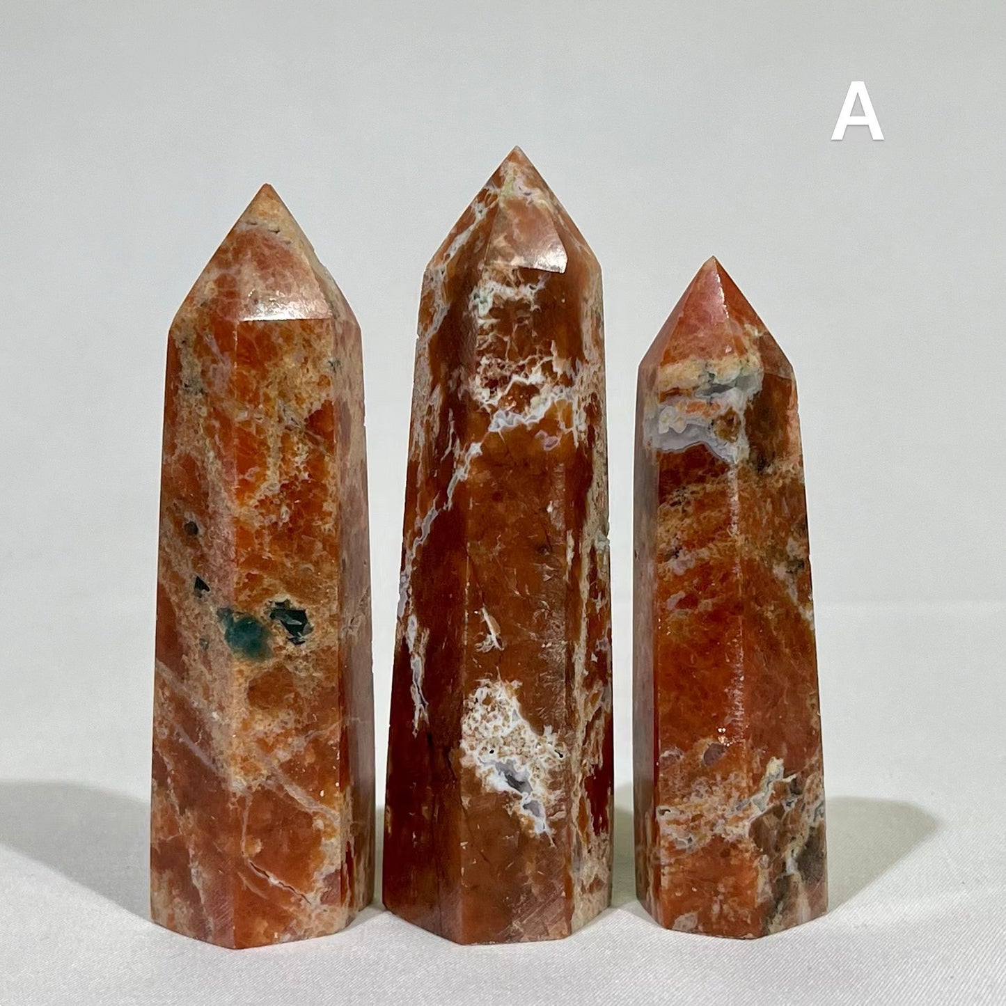 Sunstone with Apatite Tower Wholesale Point