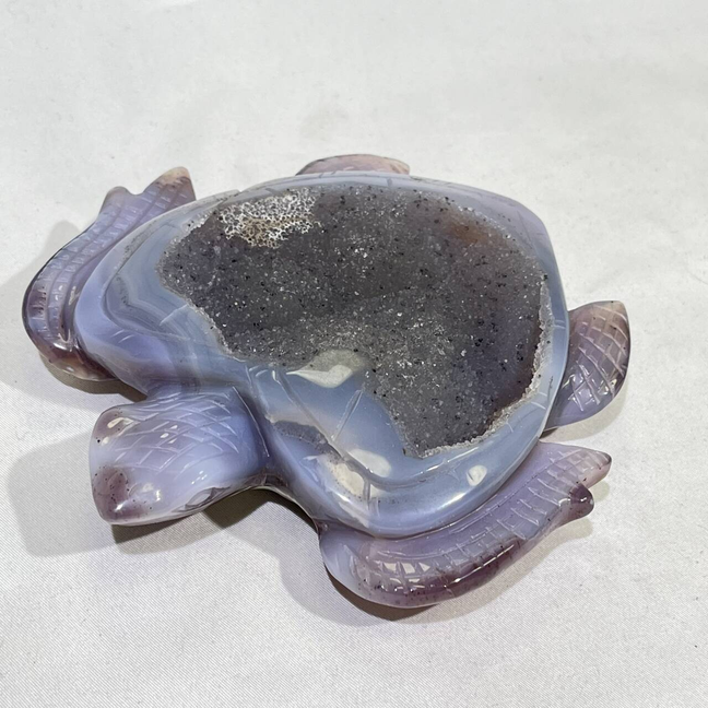 Druzy Agate Hulu,Sea Turtle,Sheep Head,Lizard Carving