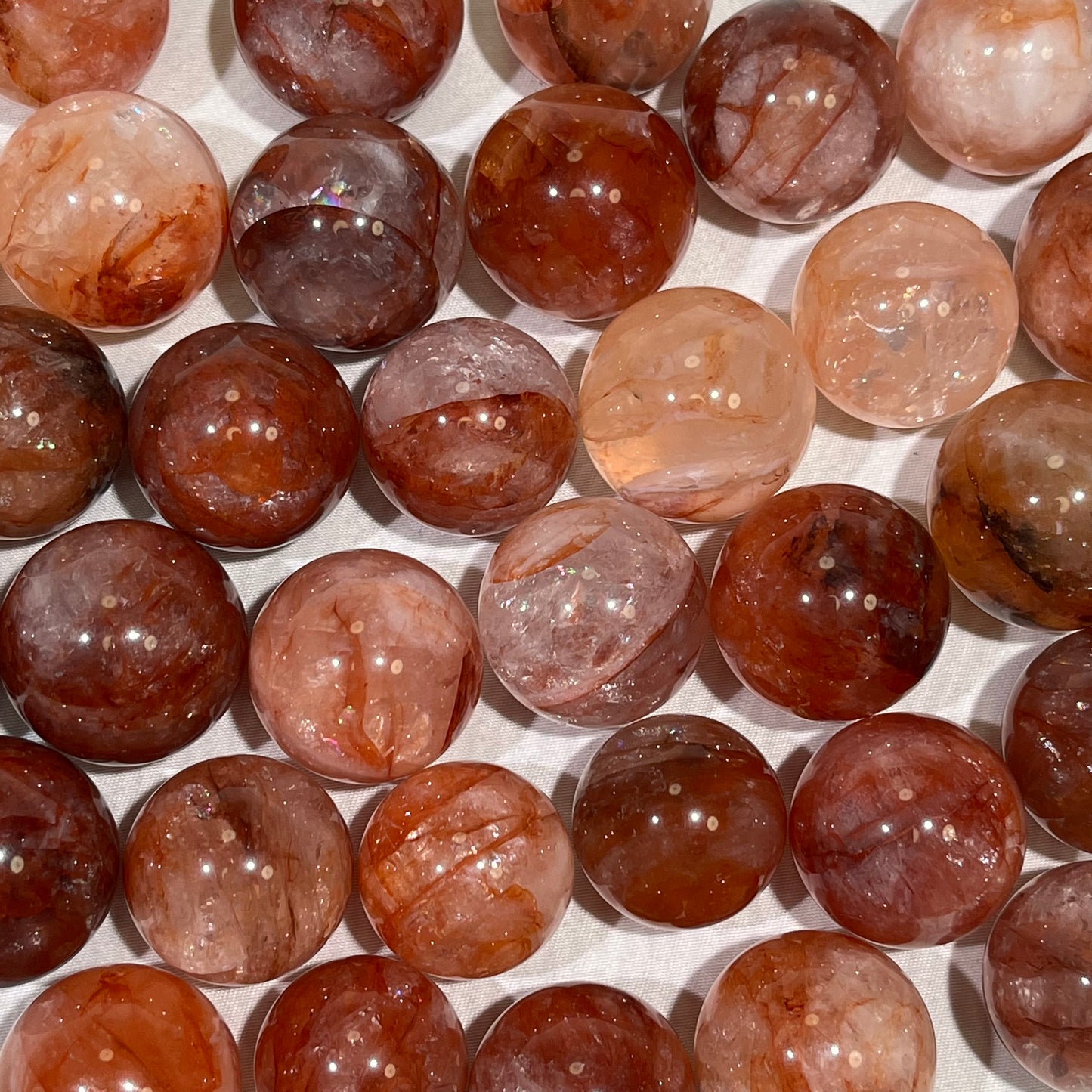22-26mm Fire Quartz Sphere Crystal Wholesale