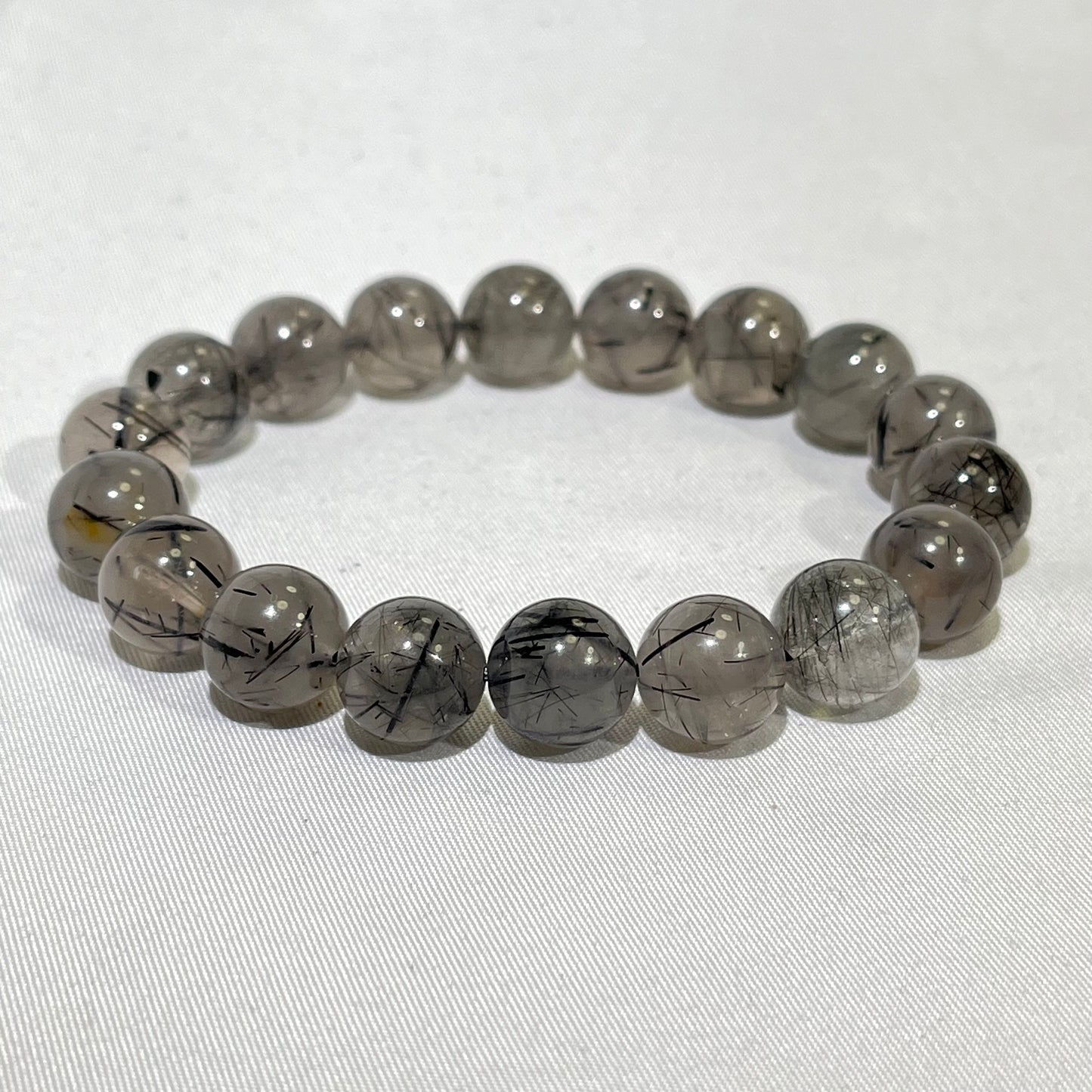 8.5-11.5 mm Black Rutile Bracelet