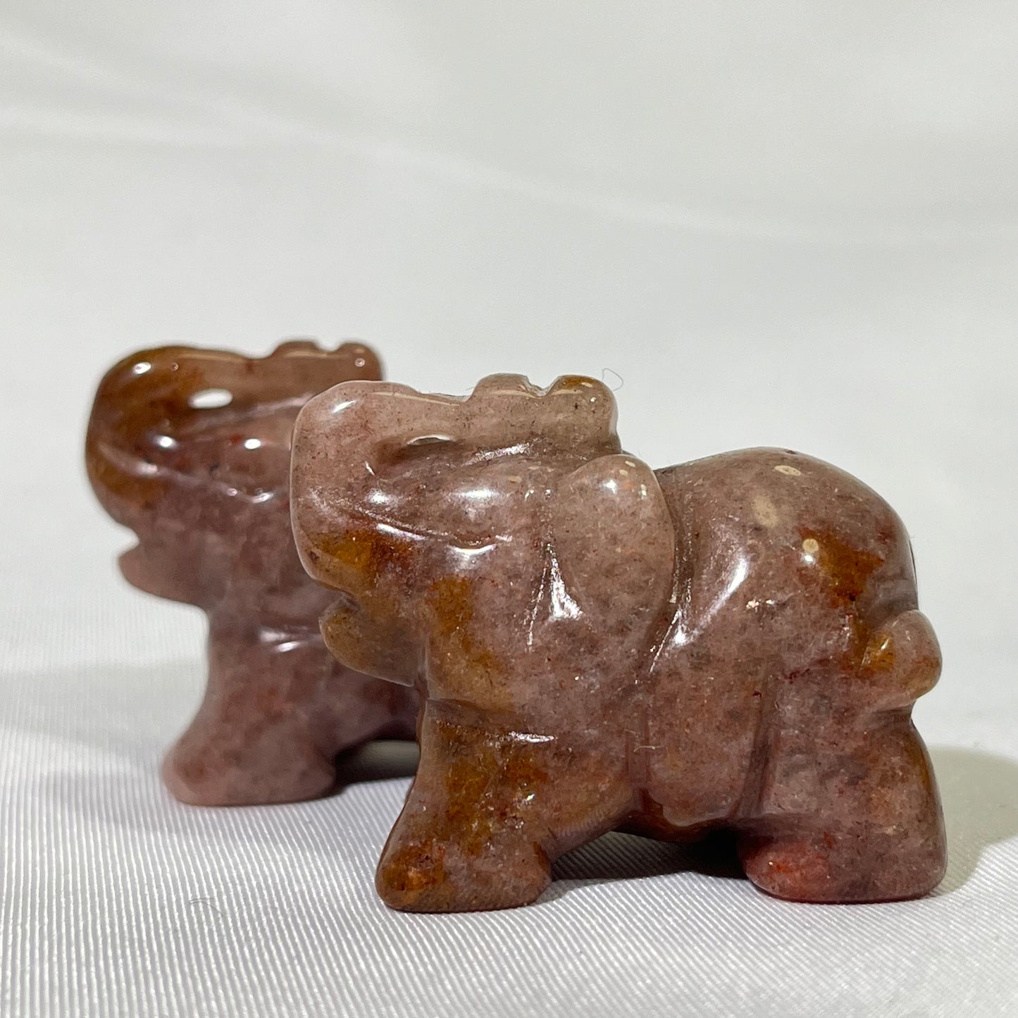 8 Types 1.5' Elephant Crystal Carving Wholesale