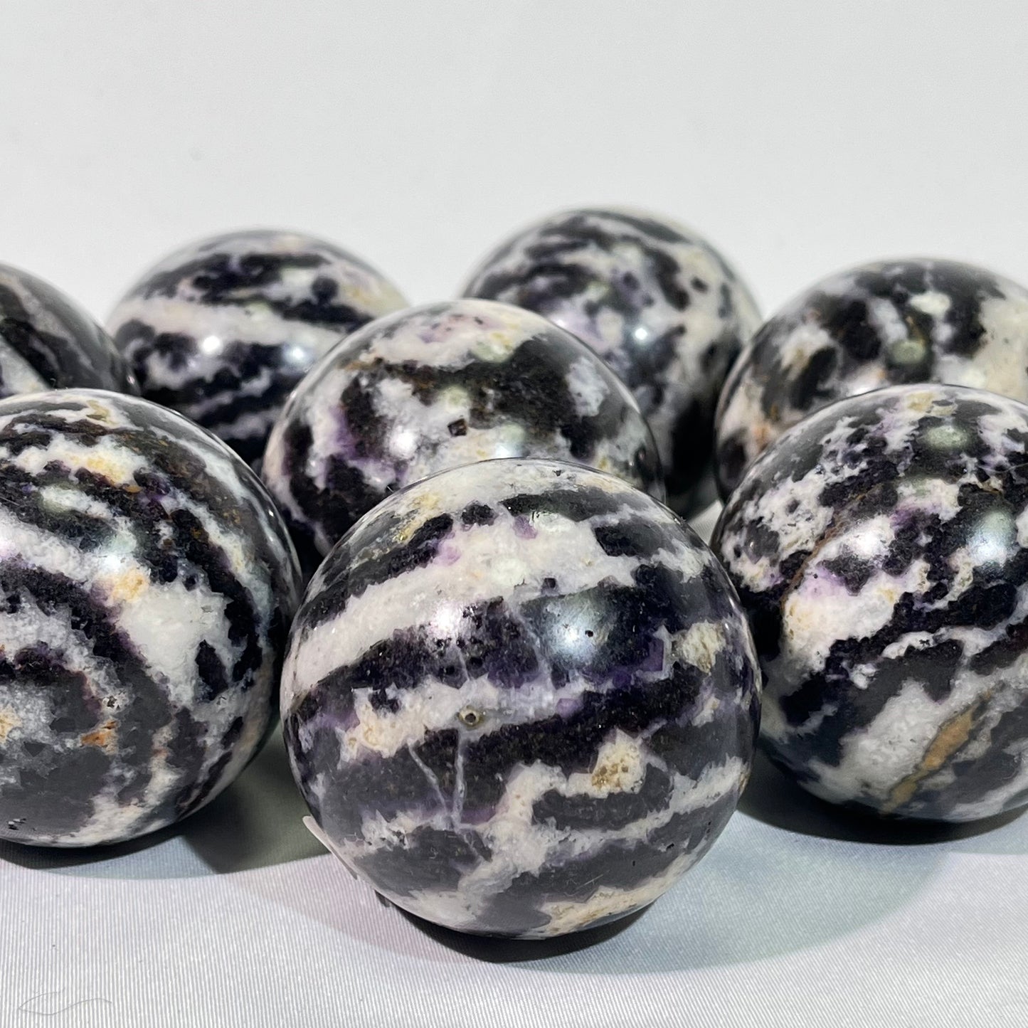 Zebra Fluorite Sphere