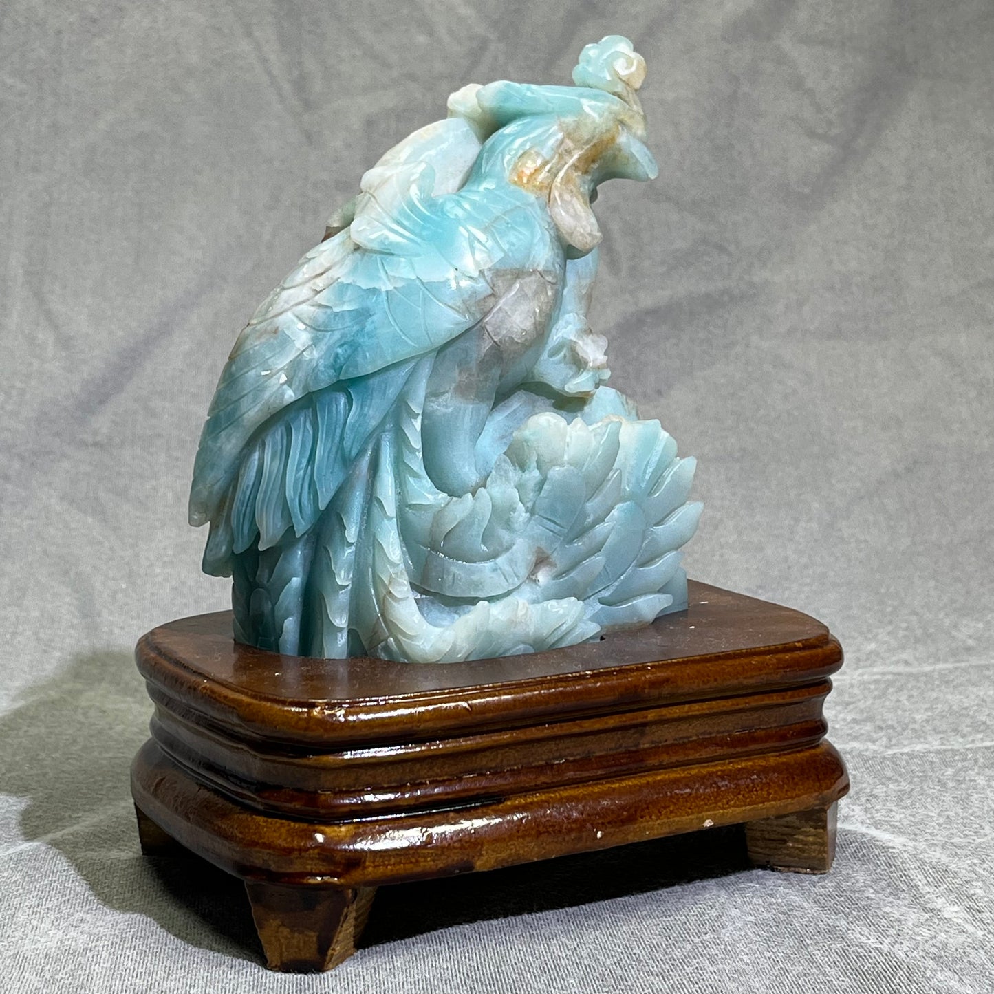 Caribbean Calcite Phoenix Carving