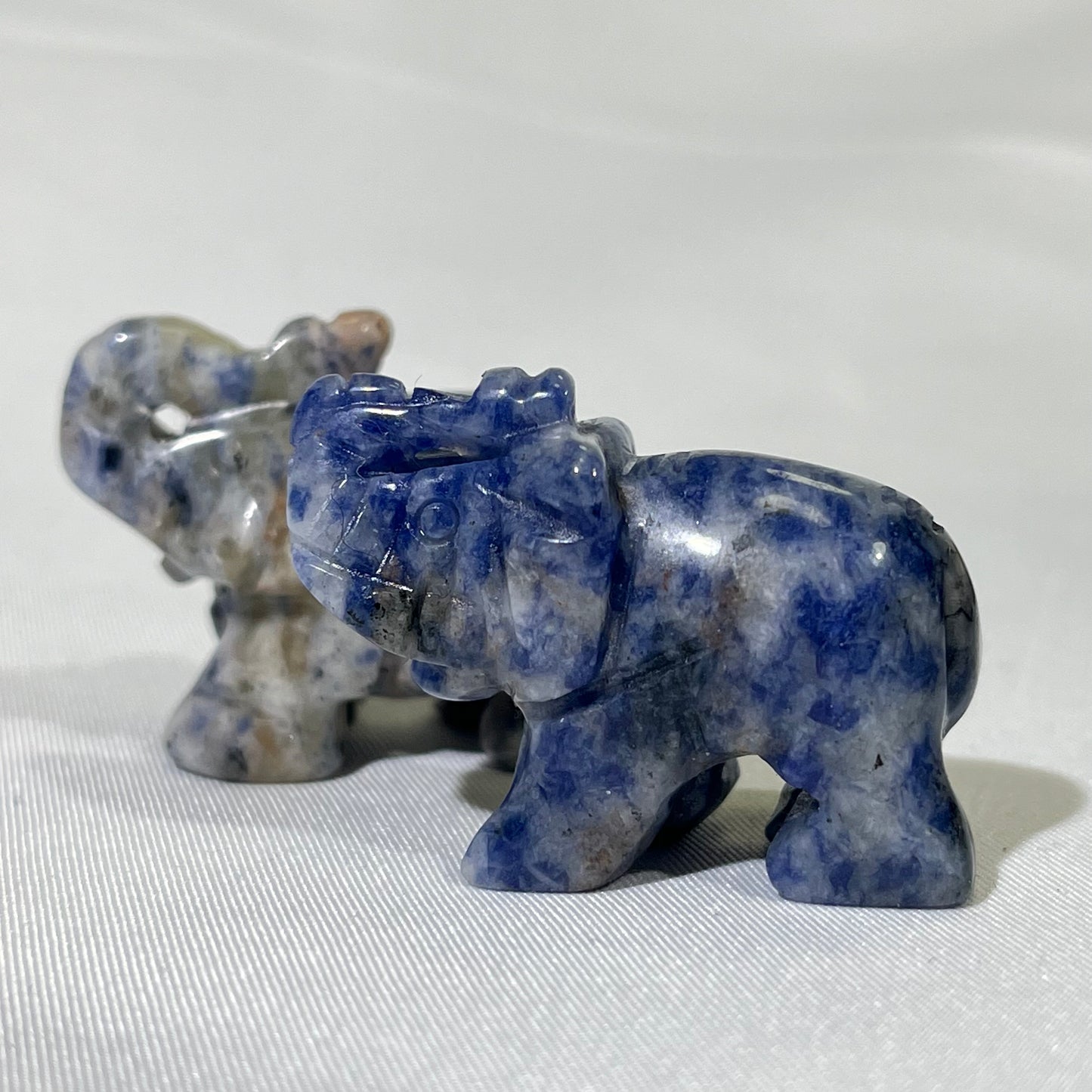 8 Types 1.5' Elephant Crystal Carving Wholesale