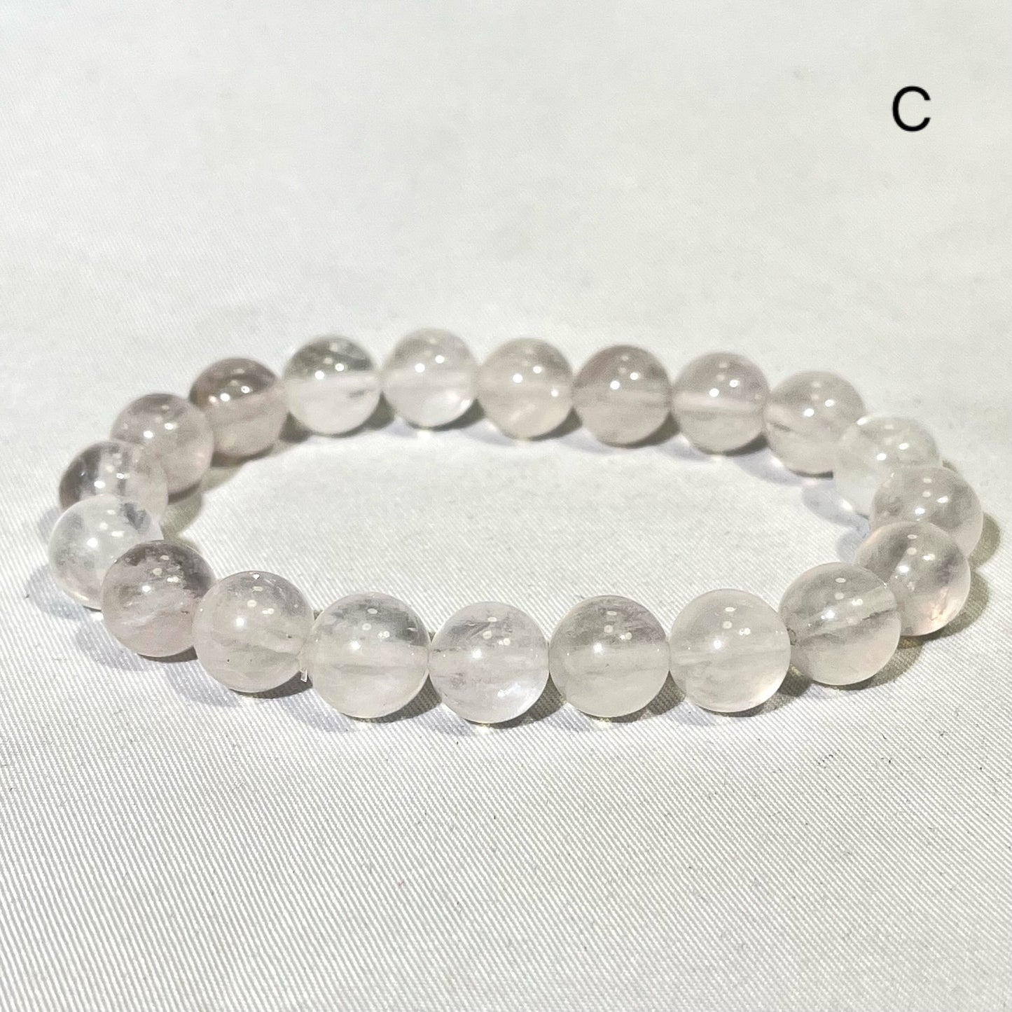 8-12mm Differnet Style Clear Quartz Bracelet