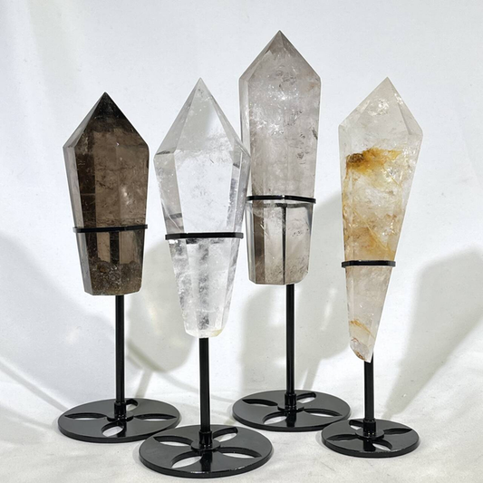 Smoky Quartz Wand with Stand