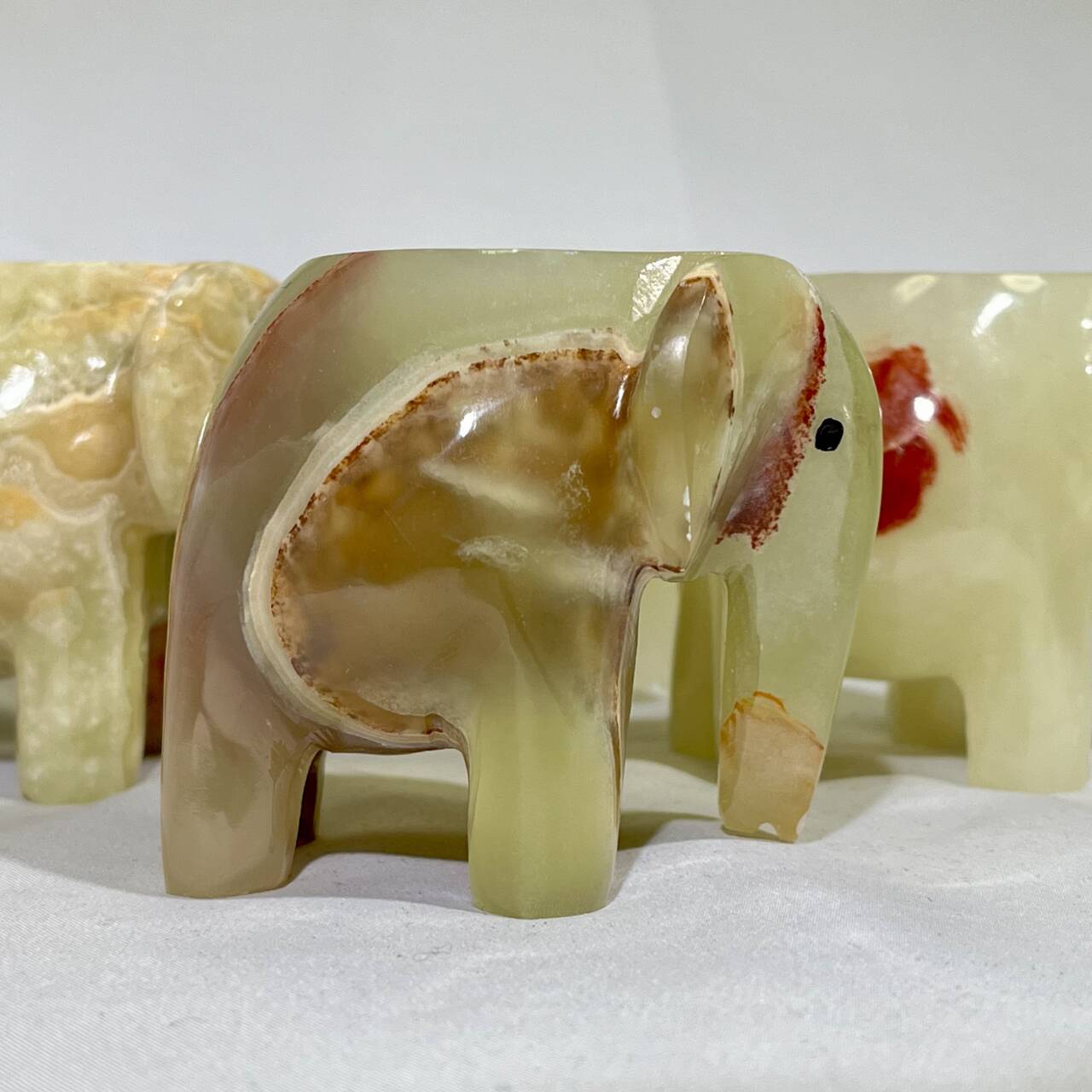 2’ Afghan jade Elephant Carving
