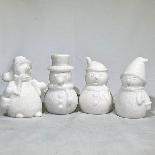 3-4‘ Han Bai Jade Snowman Carving