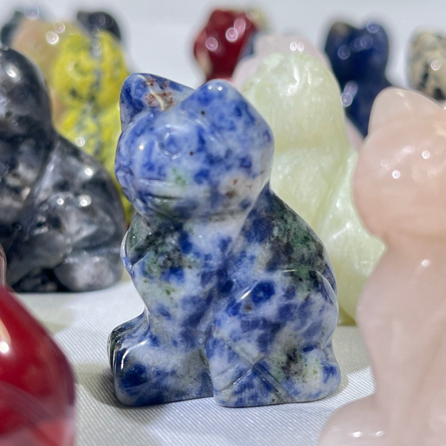 9 Types 1.5' Cat Carving Crystal Wholesale