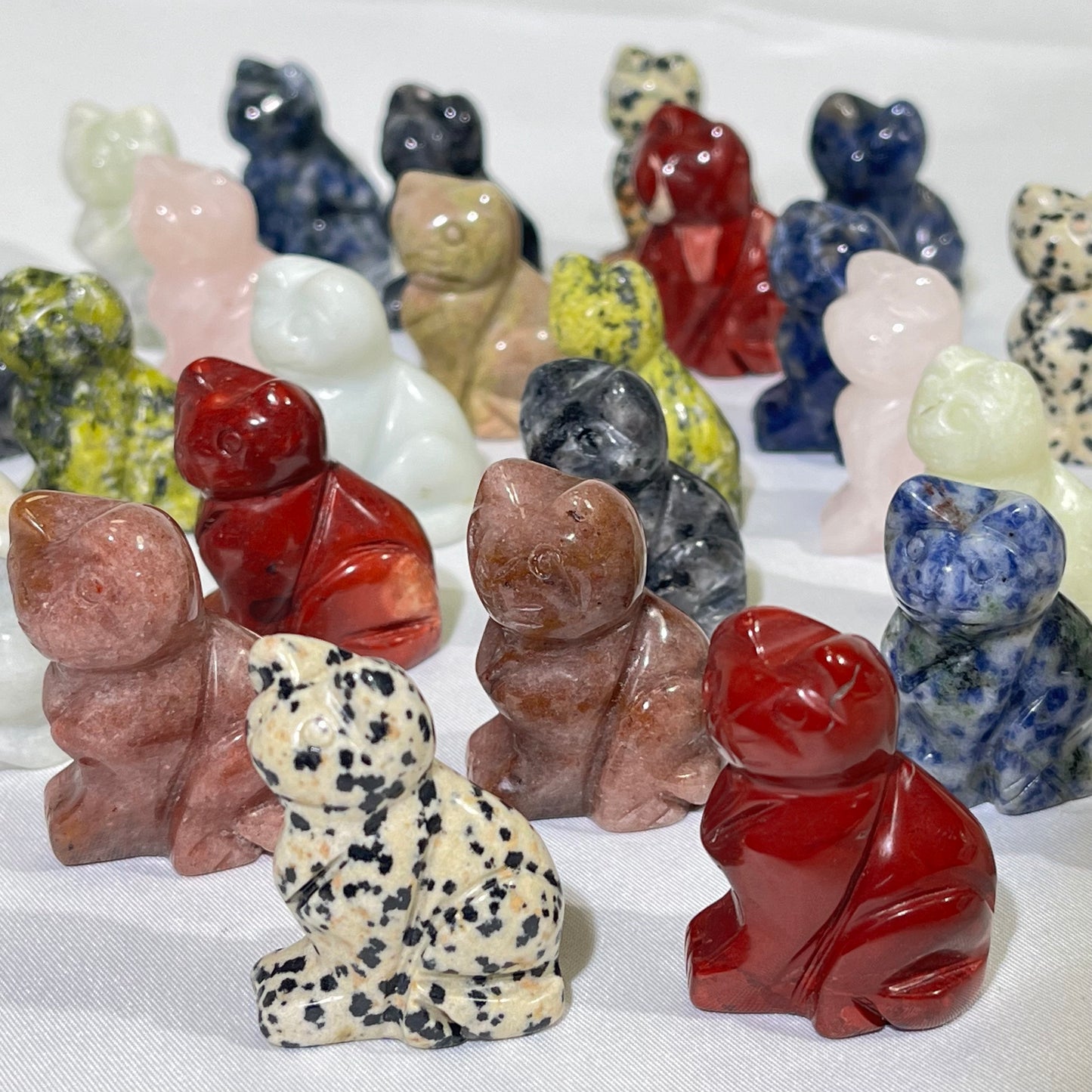 9 Types 1.5' Cat Carving Crystal Wholesale