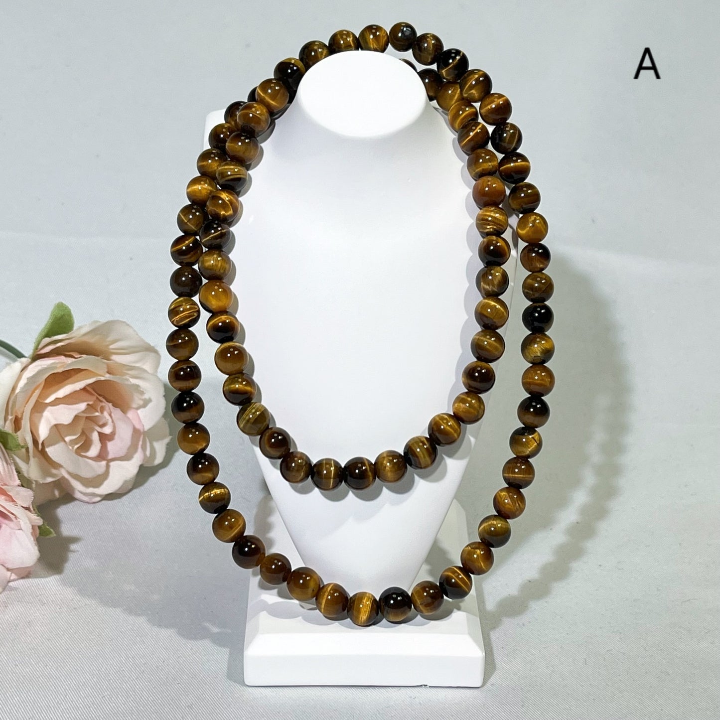 6mm Red Tiger Eye and Yellow Tiger Eye Bracelet/Neckalce/Bead