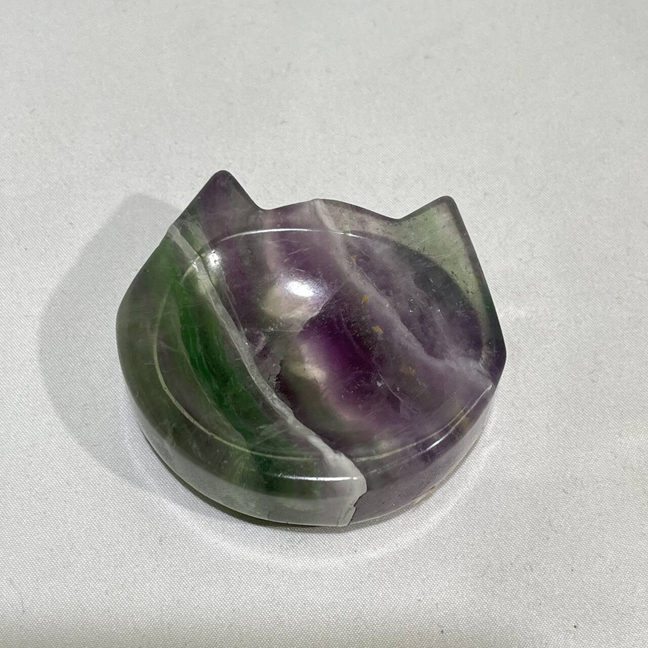 5 Types Fluorite Shell Shape and Flower Shap and Heart and Apple and Cat Bowl