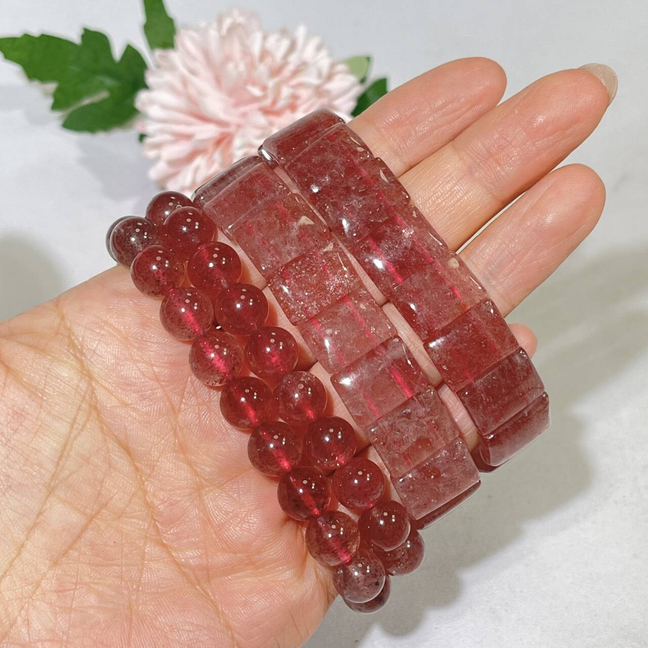 Pink Strawberry Bracelet