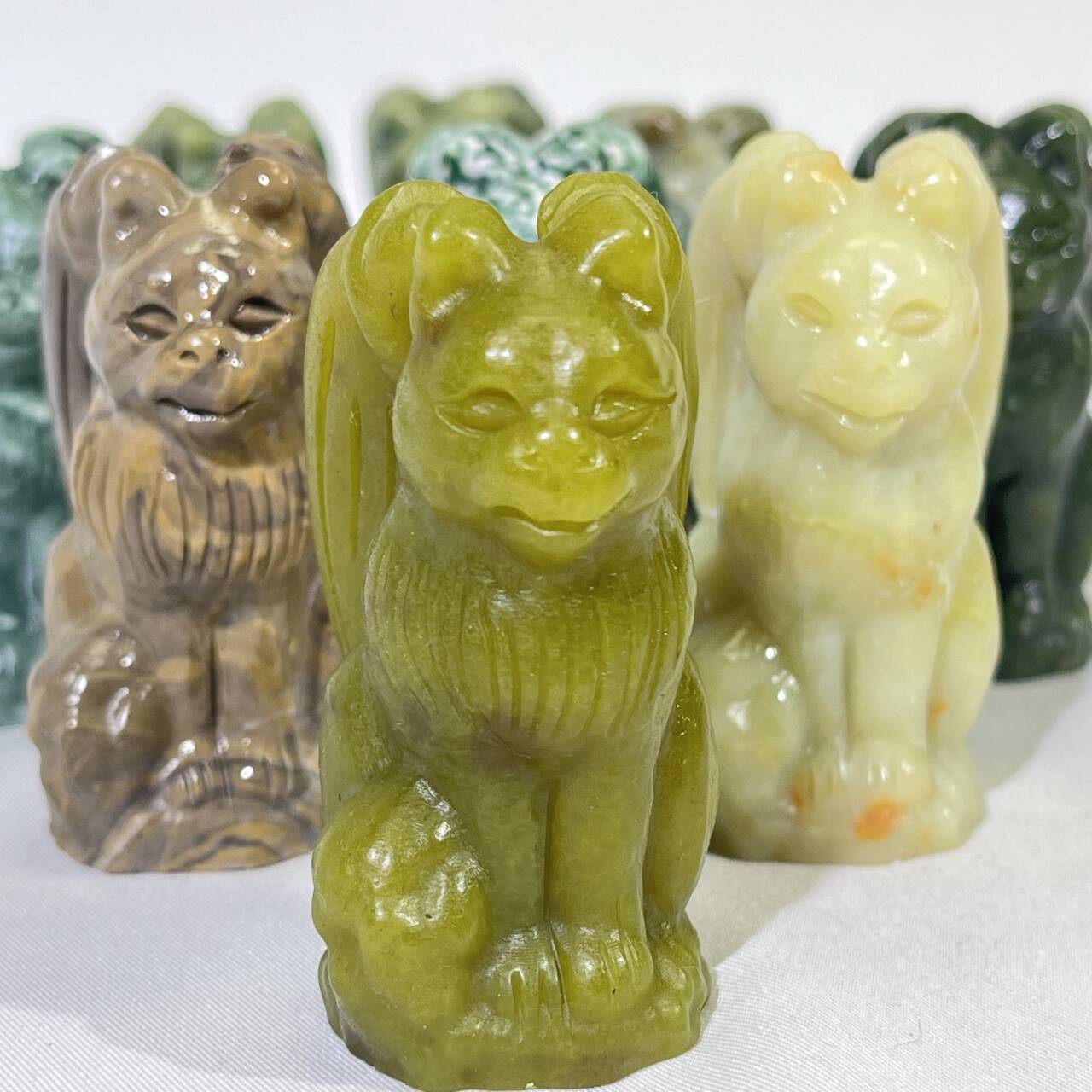 Differnet Material Angel Cat Carving