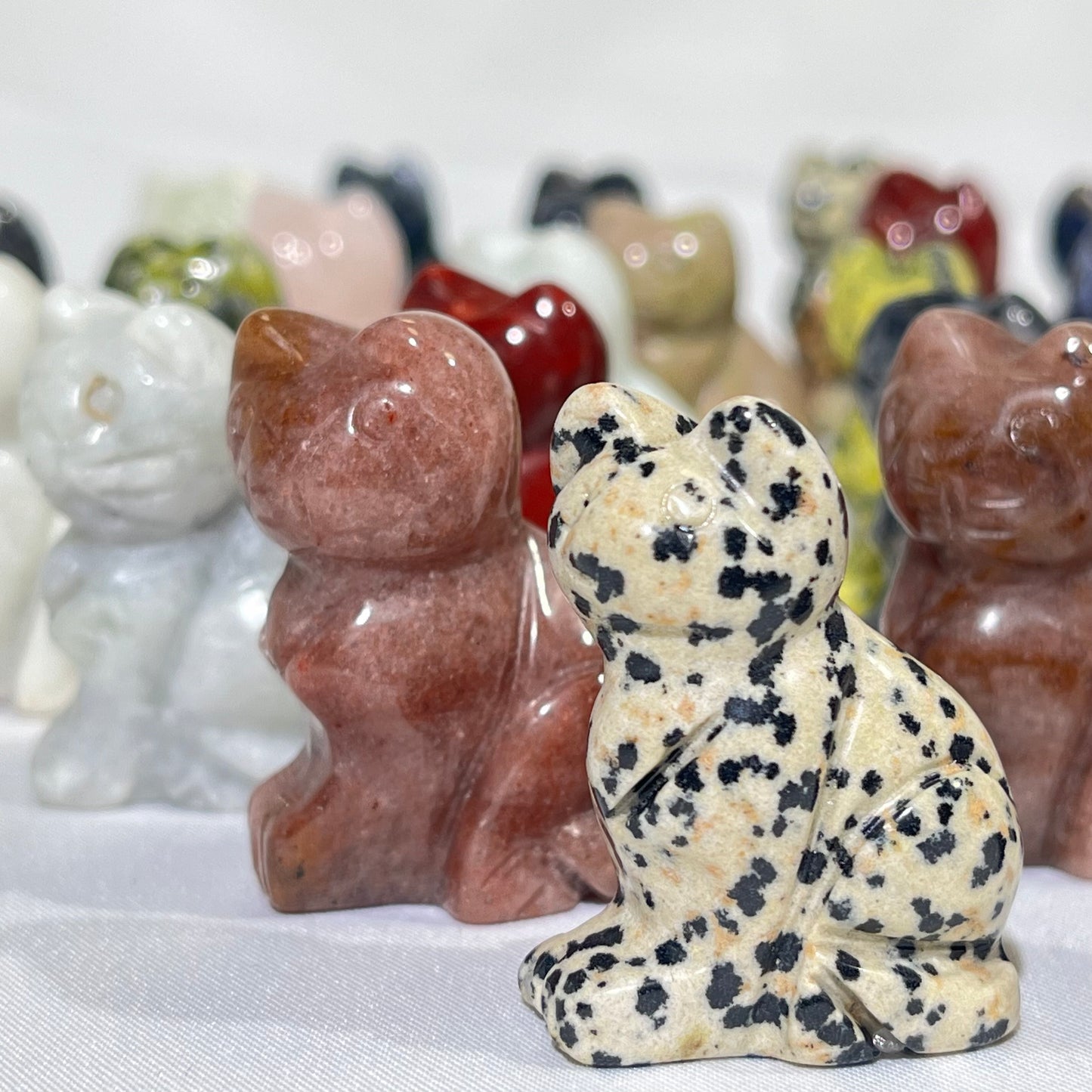 9 Types 1.5' Cat Carving Crystal Wholesale