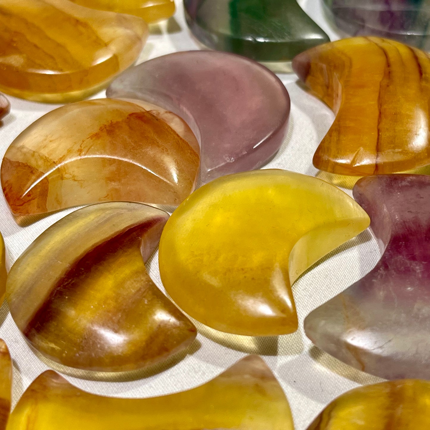 Fluorite Moon Carving Wholesale Crystal