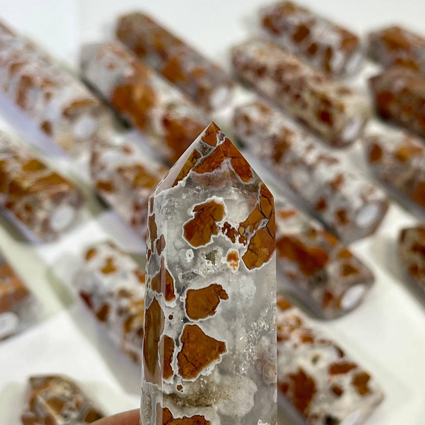 Indonesia Druzy Agate Tower Wholesale Point