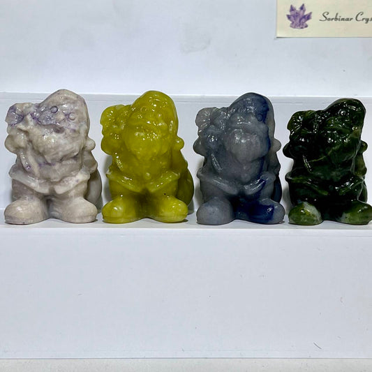 4 Types Santa Claus Carving Christmas Wholesale Crystal