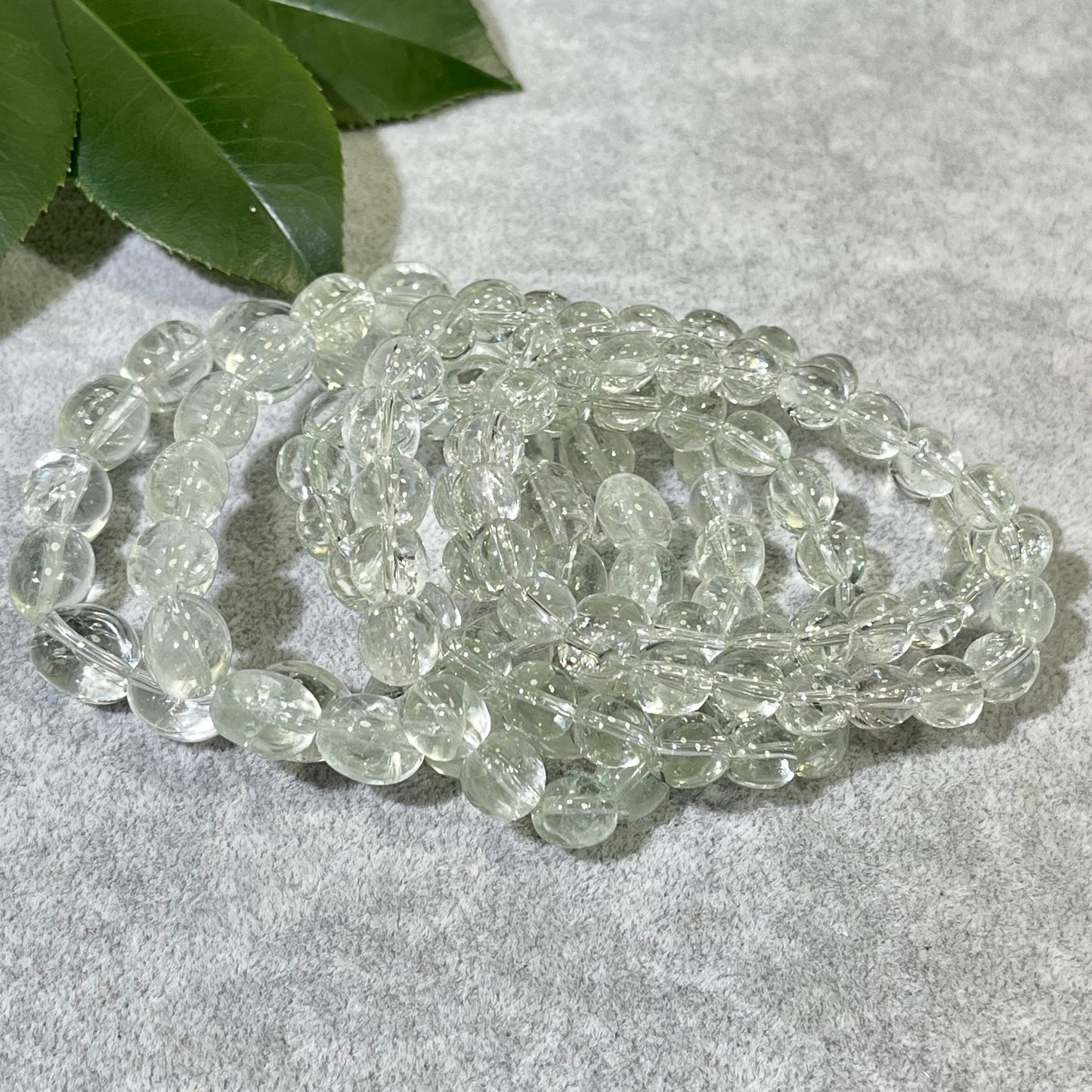 2-4mm Prasiolite Bracelet,Green Quartz
