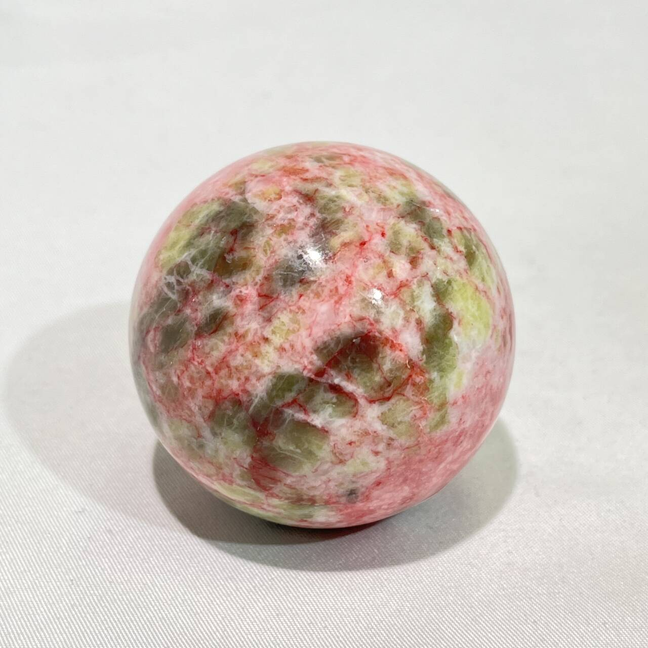Green and Pink Touramline Sphere