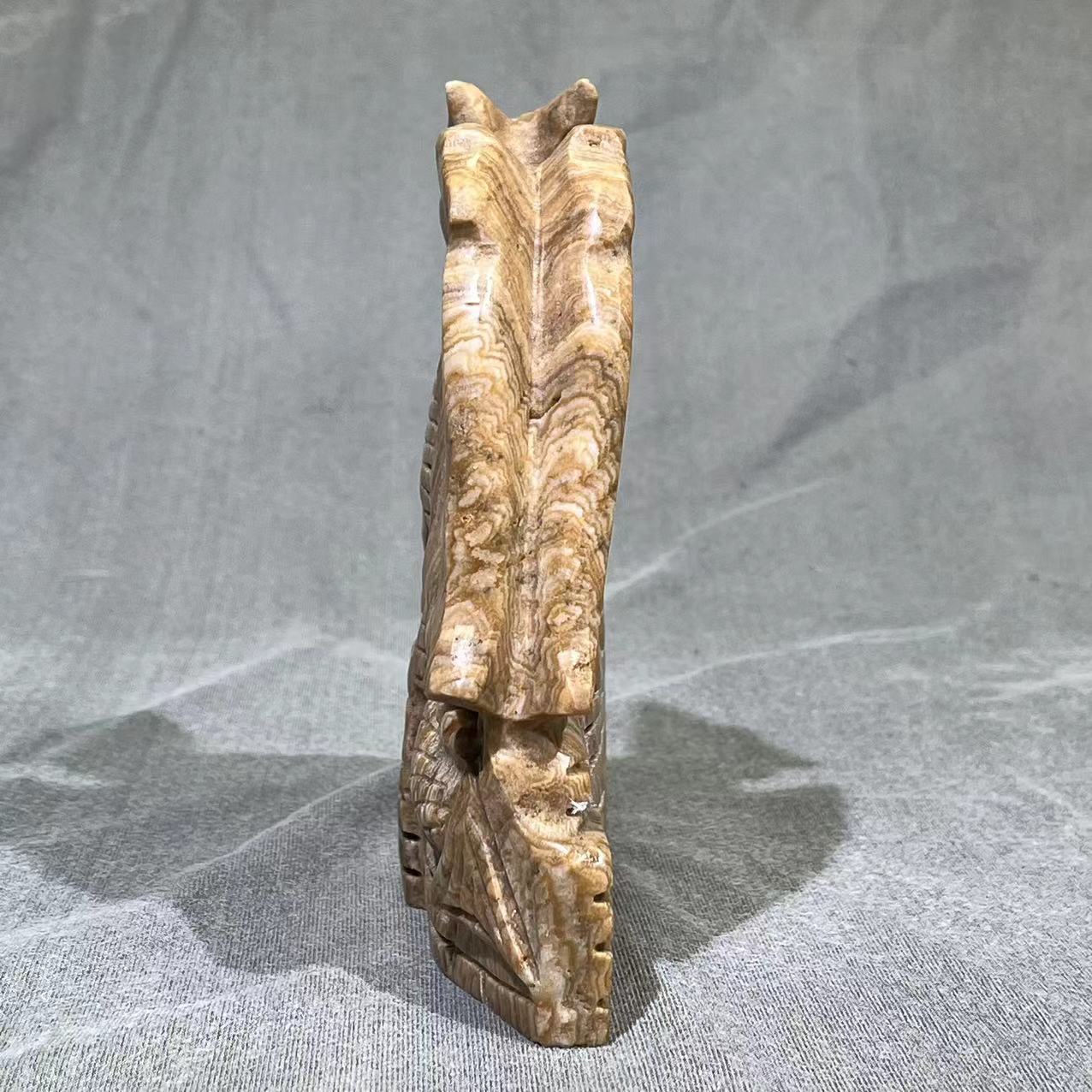 Chocolate Calcite Dragon Carving