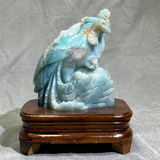 Caribbean Calcite Phoenix Carving