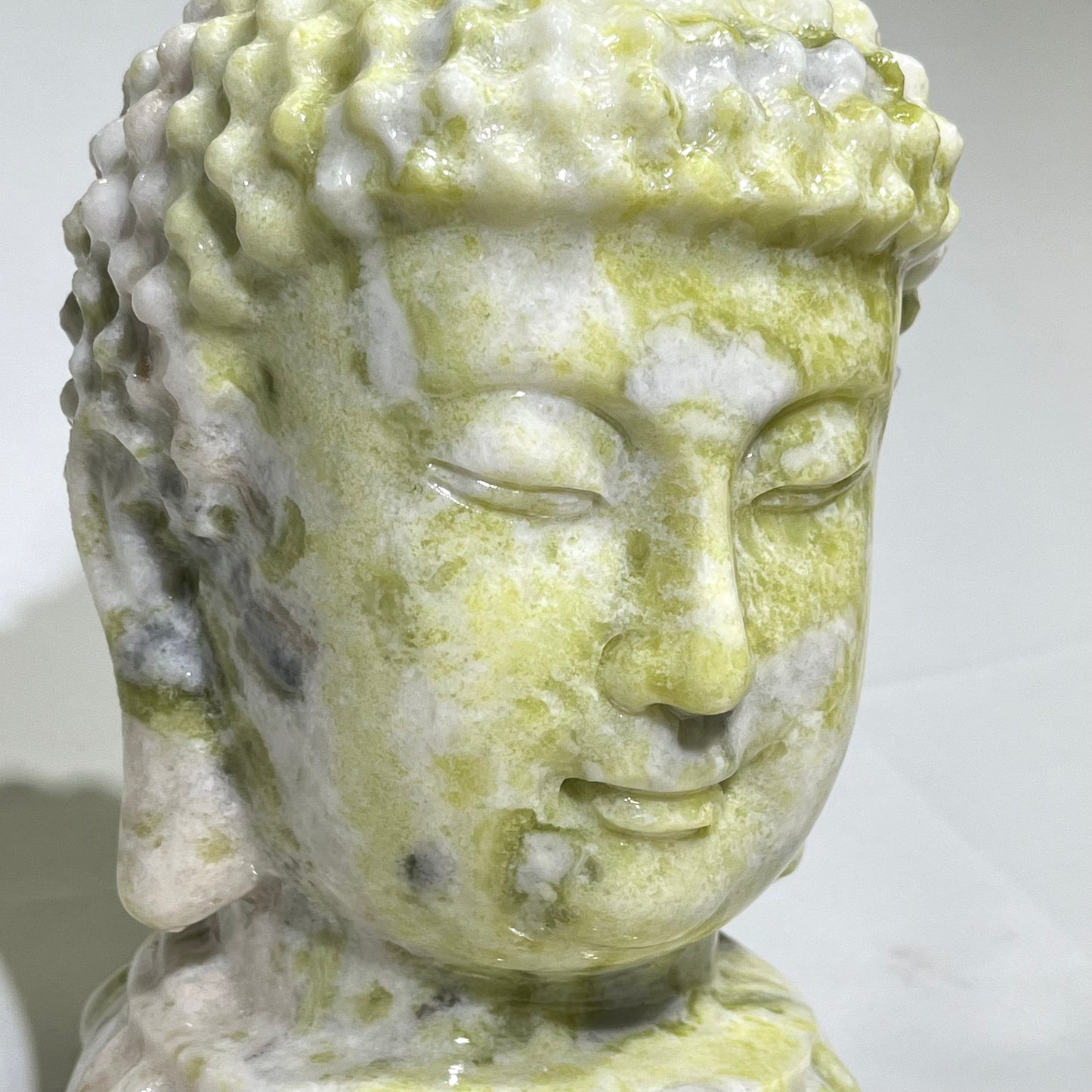 8’ Jade Buddha Head Carving