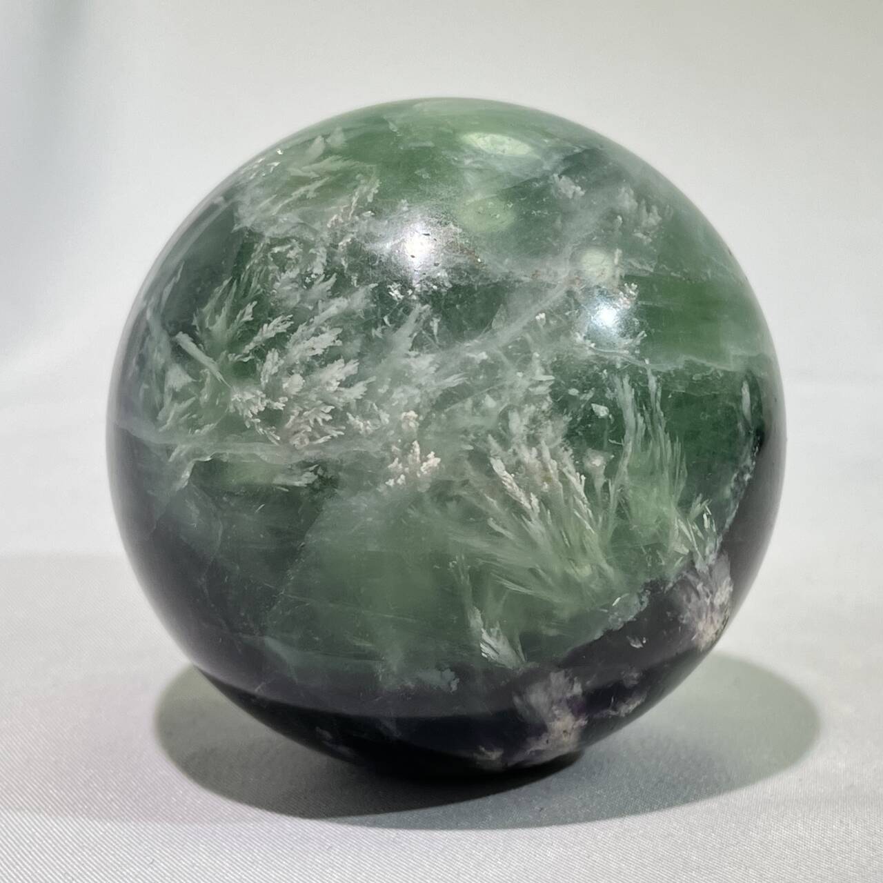 1.9-2.8' Feather Blue Fluorite Sphere