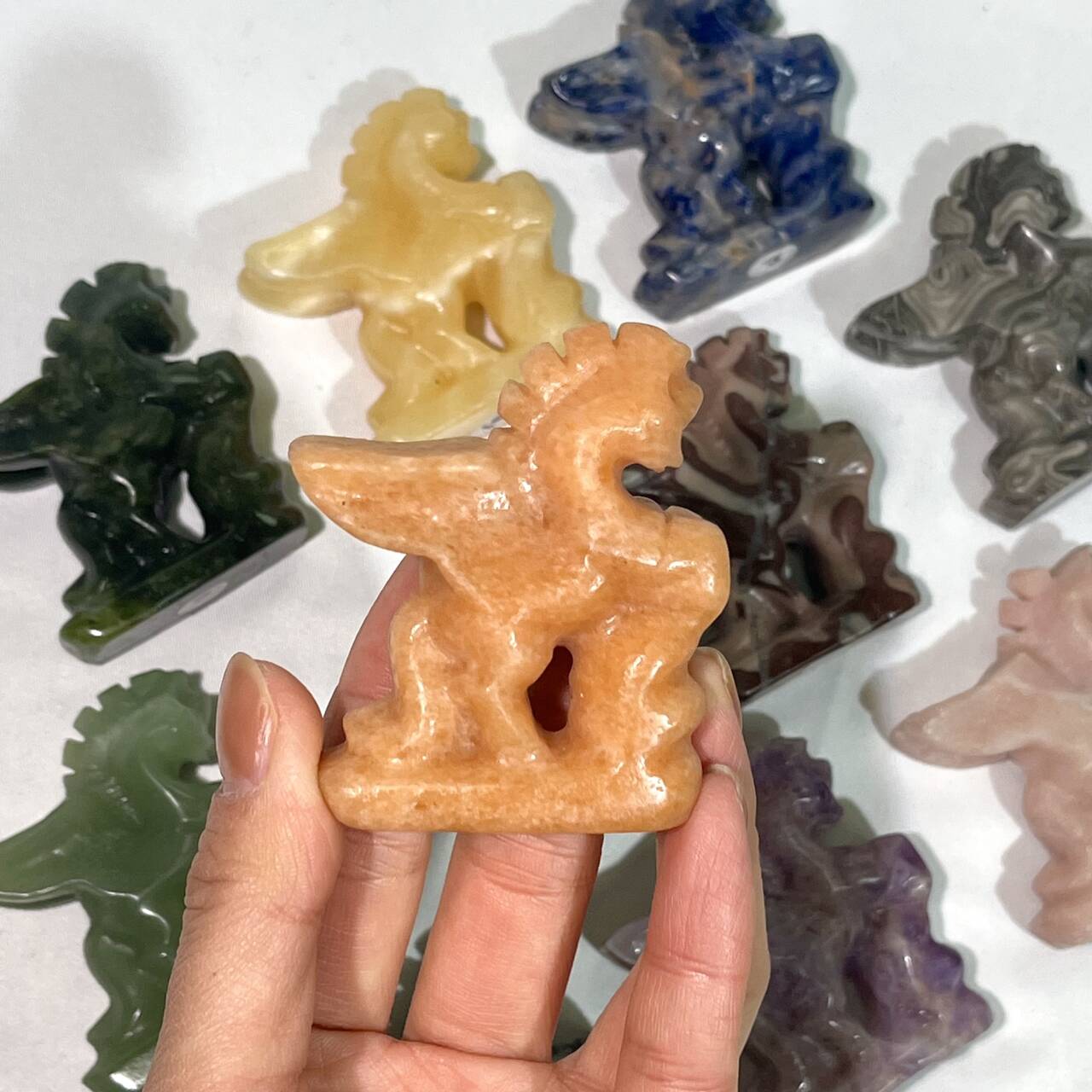 9 Types 2' Unicorn Carving Wholesale Crystal