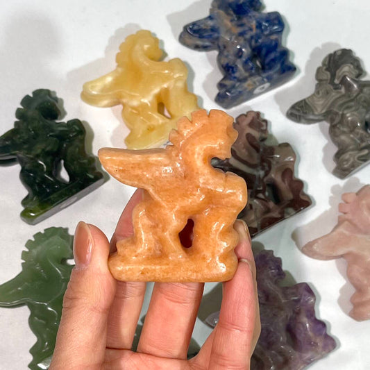 9 Types 2' Unicorn Carving Wholesale Crystal