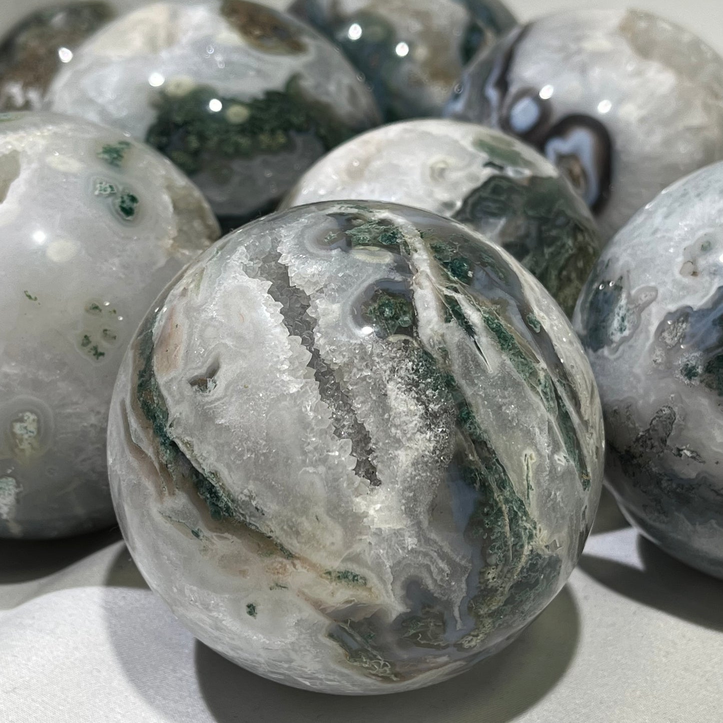 Moss Agate Sphere Wholesale Sphere