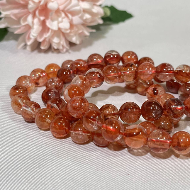 9-11 mm High Quality Fire Quartz Bracelet