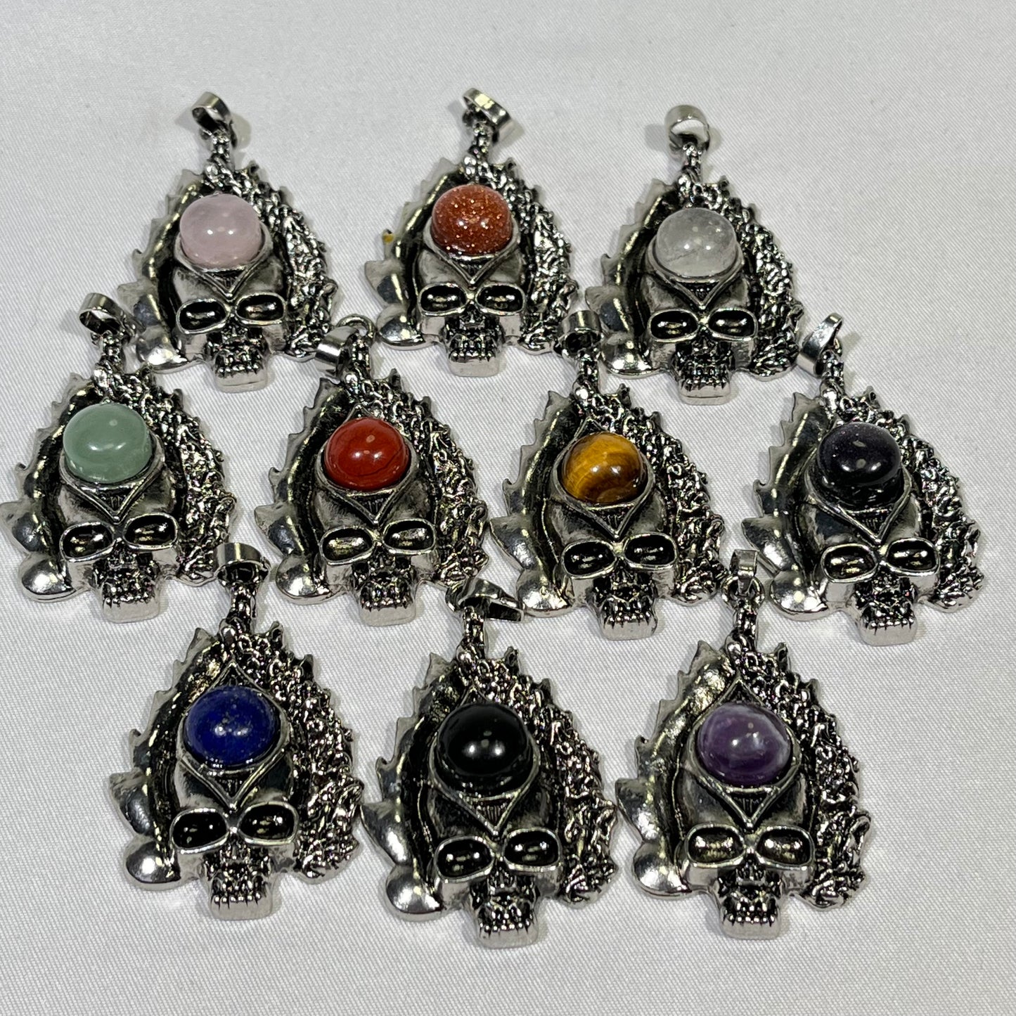 10 Types 2.1' Skull Pendant