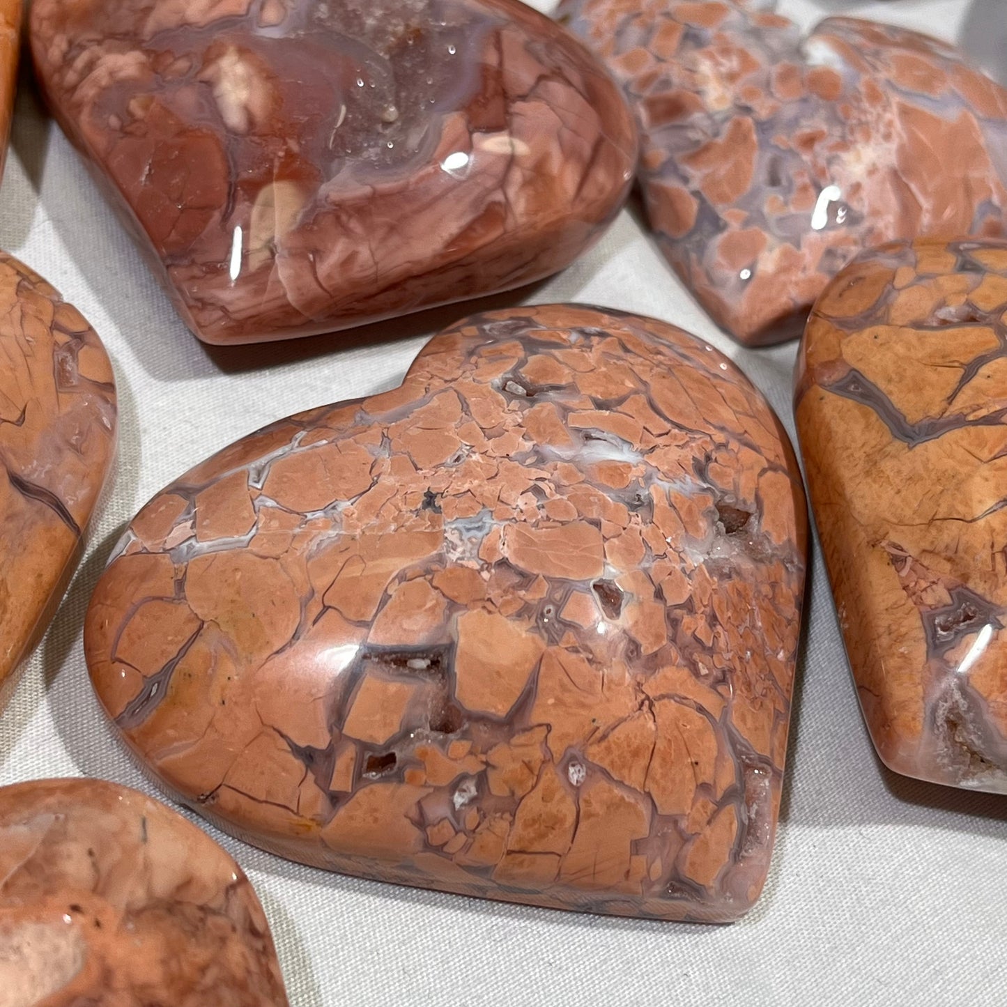 Pink Agate Heart Crystal Wholesale