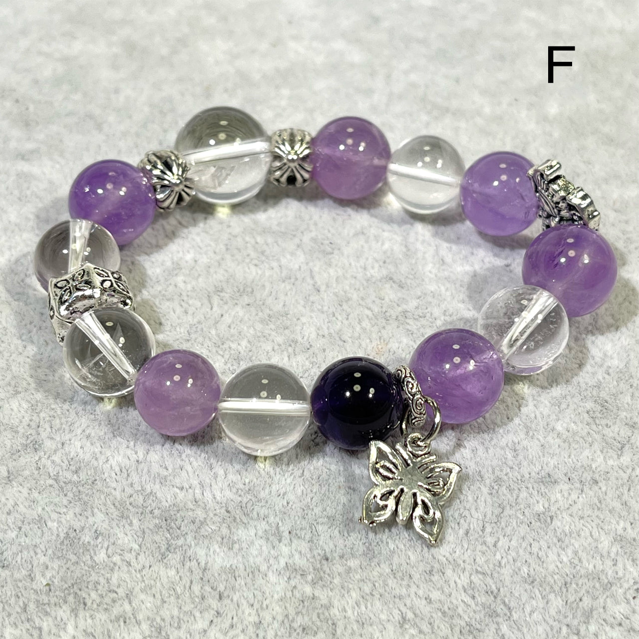 10-12mm Amethyst Design Style Bracelet