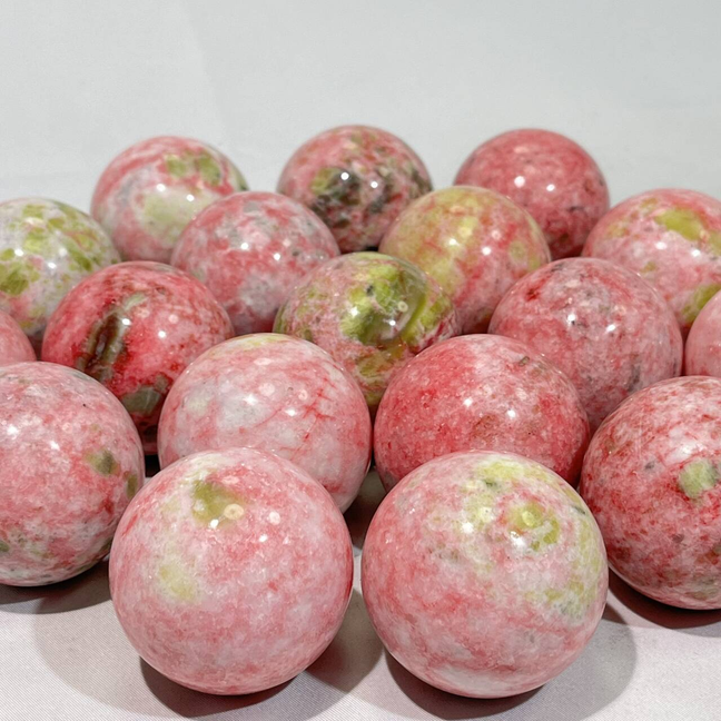 Green and Pink Touramline Sphere
