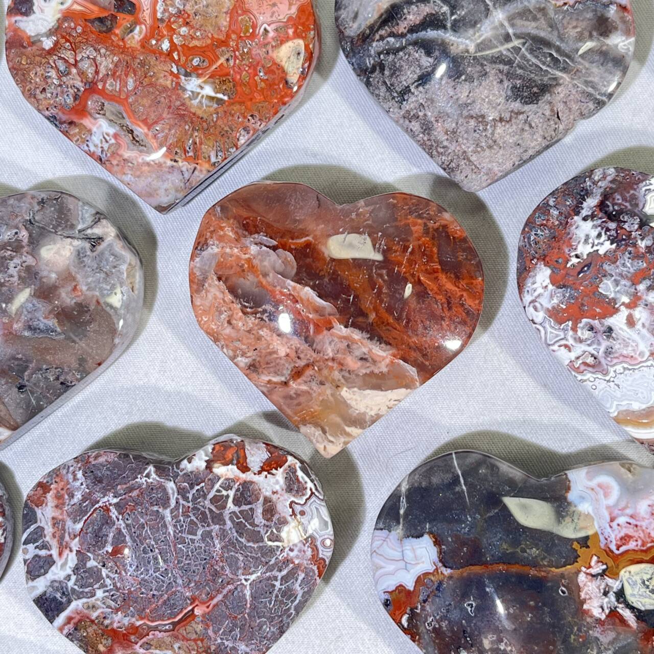 Mexico Crazy Agate Heart