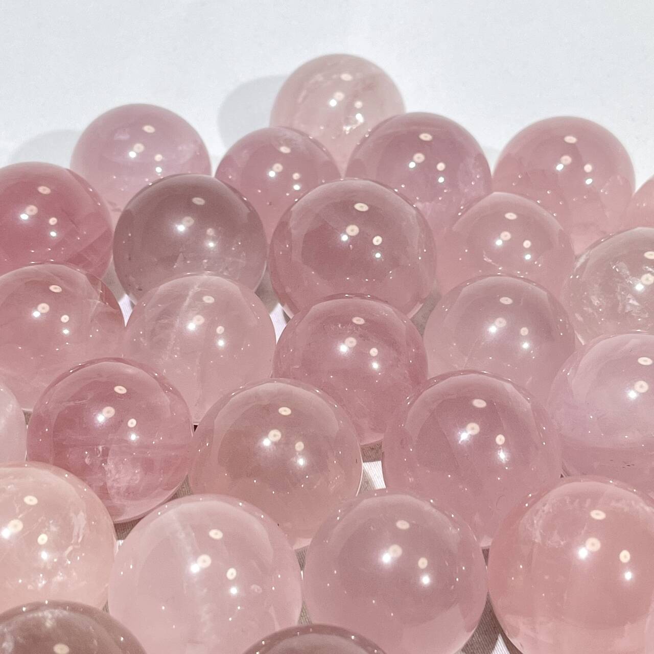 1.3-1.5' Lavender Rose Quartz Sphere