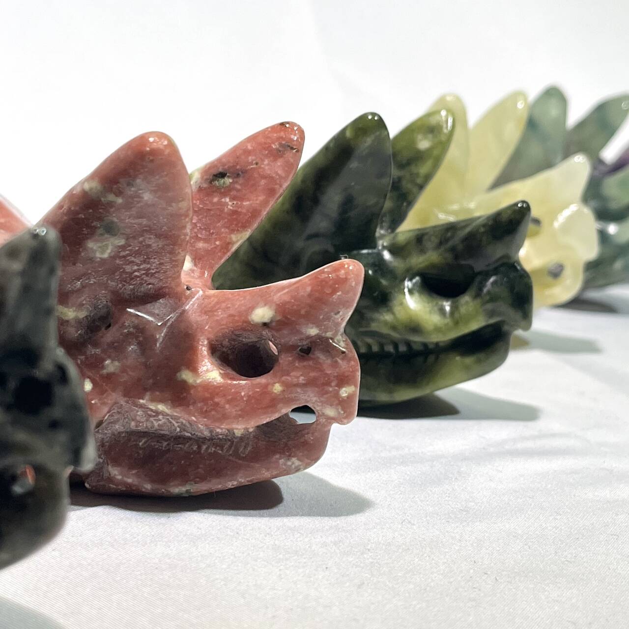 5 Types 4' Triceratops Head Carving,Crystal Wholesale
