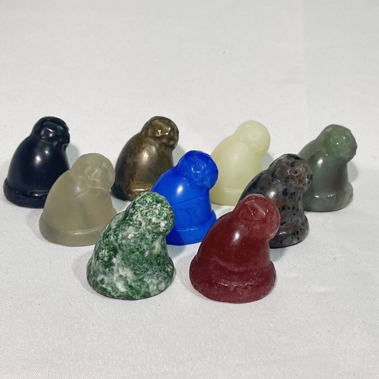 8 Types 1.3' Santa Hat Carving Christmas Wholesale Crystal