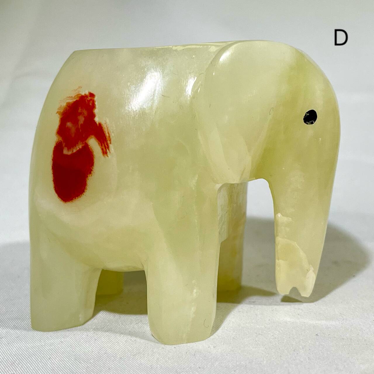2’ Afghan jade Elephant Carving