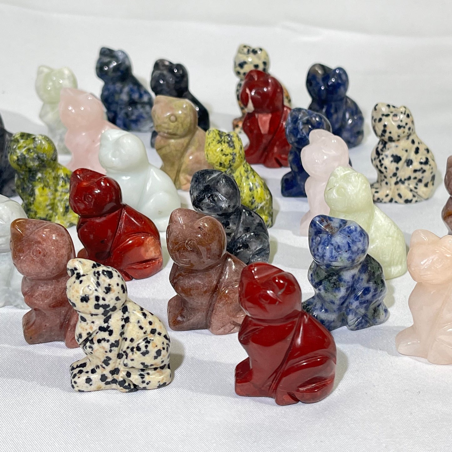 9 Types 1.5' Cat Carving Crystal Wholesale