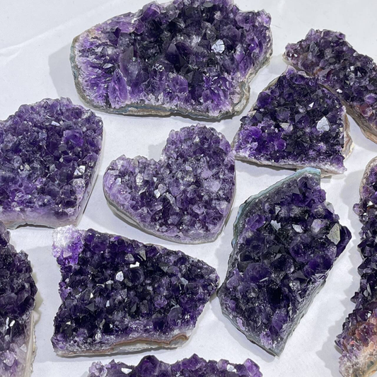 Differnet Shape Amethyst Cluster