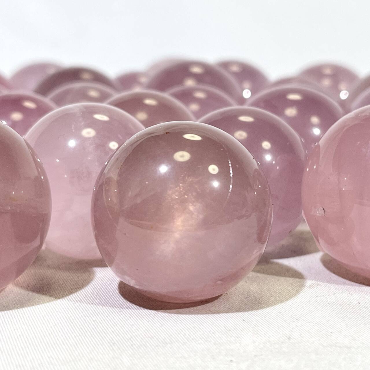 1.3-1.5' Lavender Rose Quartz Sphere