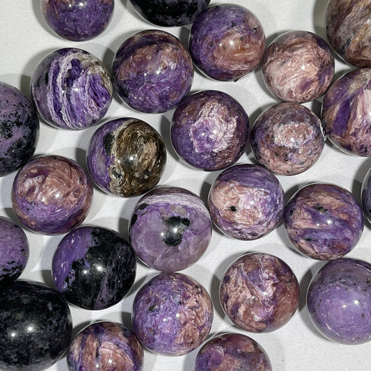 32-42mm Charoite Sphere Crystal Wholesale