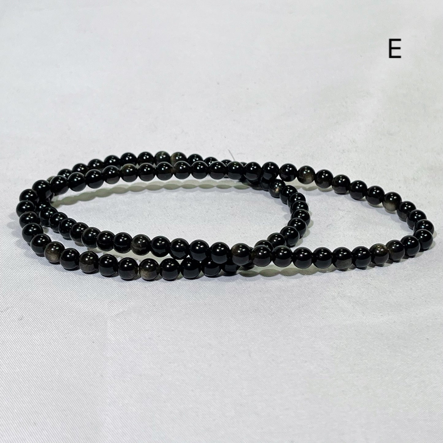Differnet Size Gold Obsidian and Rainbow Obsidian Bracelet and Neckalce