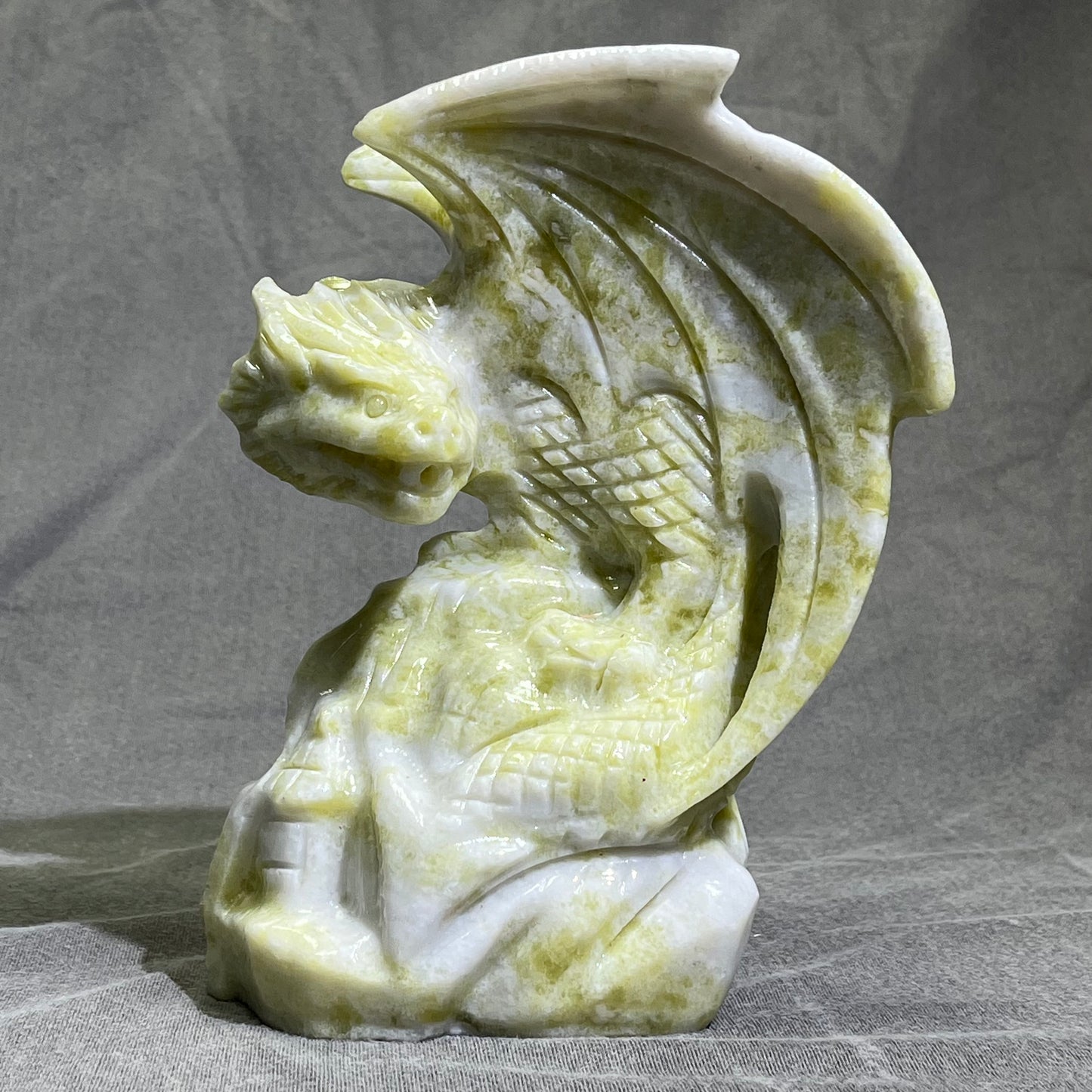 Jade Fly Dragon Carving