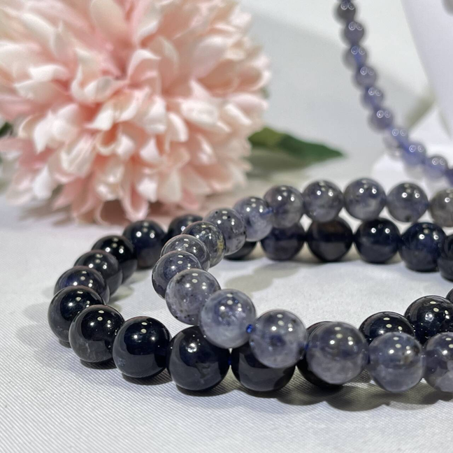 5.5-8.5mm Iolite Bracelet/Neckalce/Bead