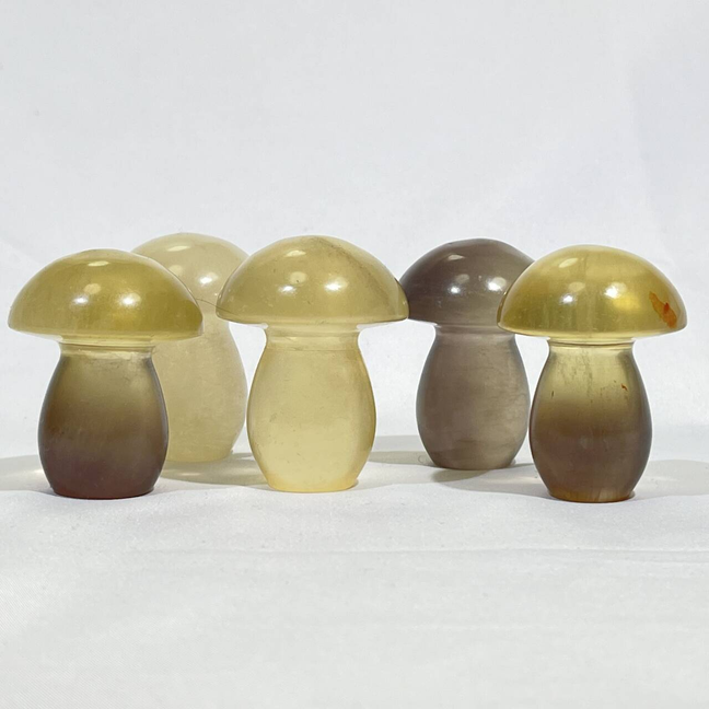 Fluorite Mushroom Carving